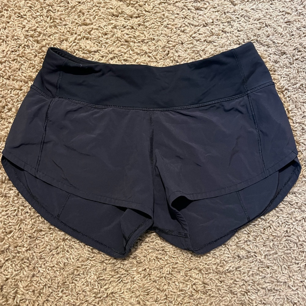 Lululemon Black Speed Up Shorts 2.5”